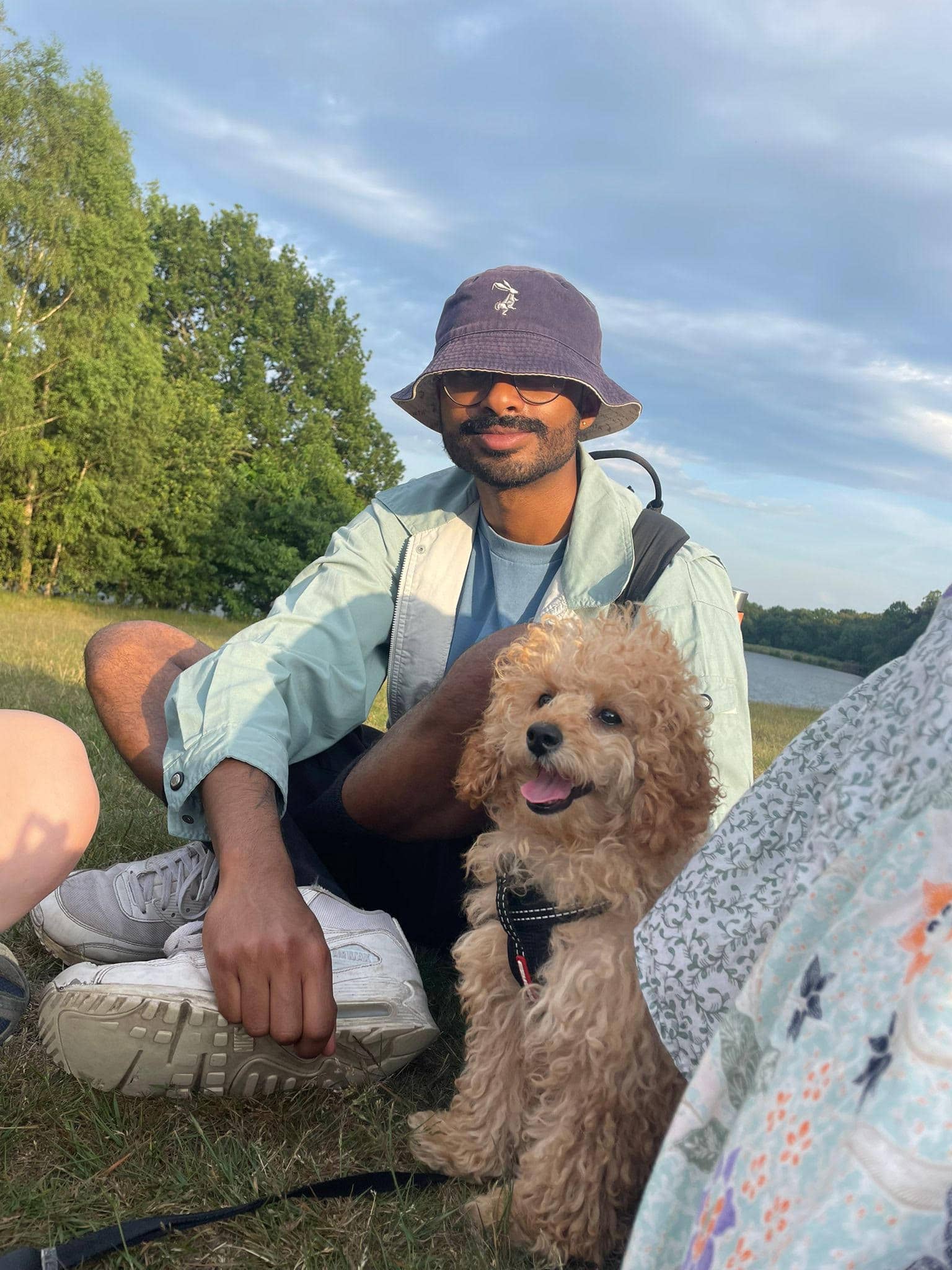 Pic of the Author and Dog